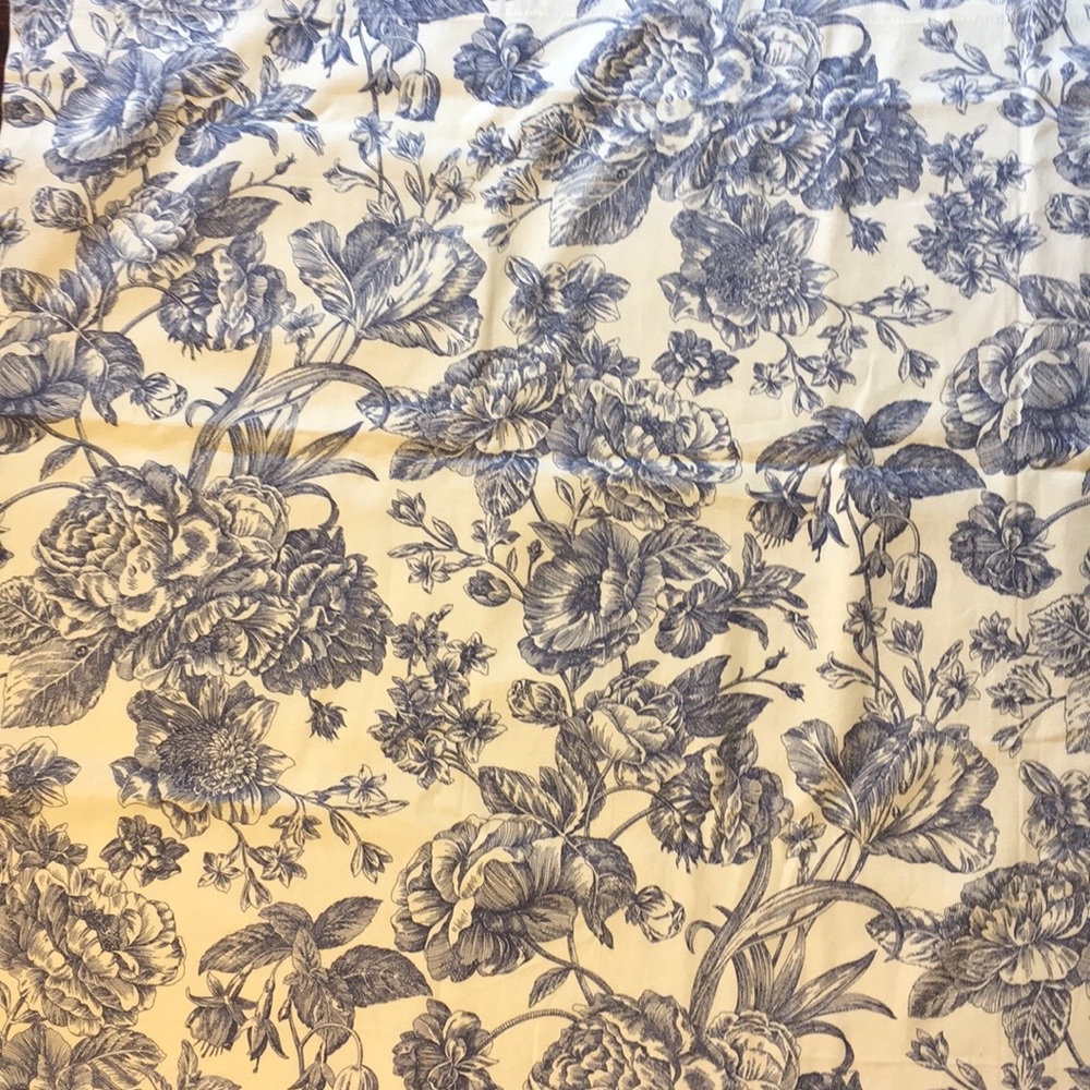 Waverly Garden Room Floral Toile Curtain Panel